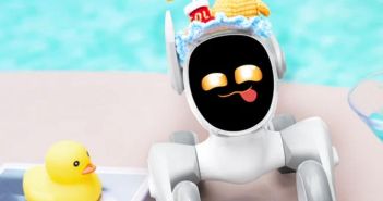 Emotionaler Loona Roboter reagiert auf Gesichter Bewegungen und (Foto: MindTecStore Europa)